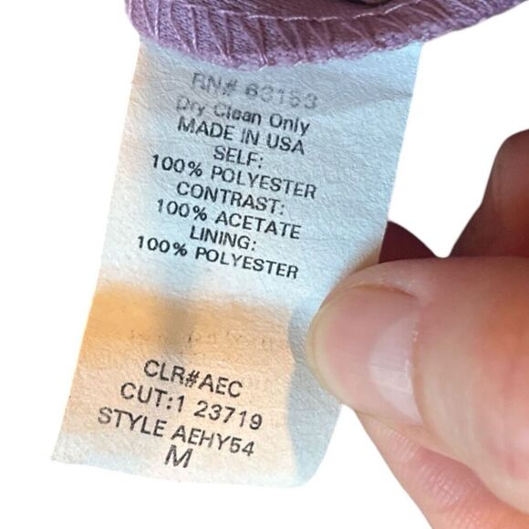 Vintage Rampage Dress Maxi Y2K 90s Fairycore Whimsigoth Purple Black Mesh US M - Picture 7 of 9